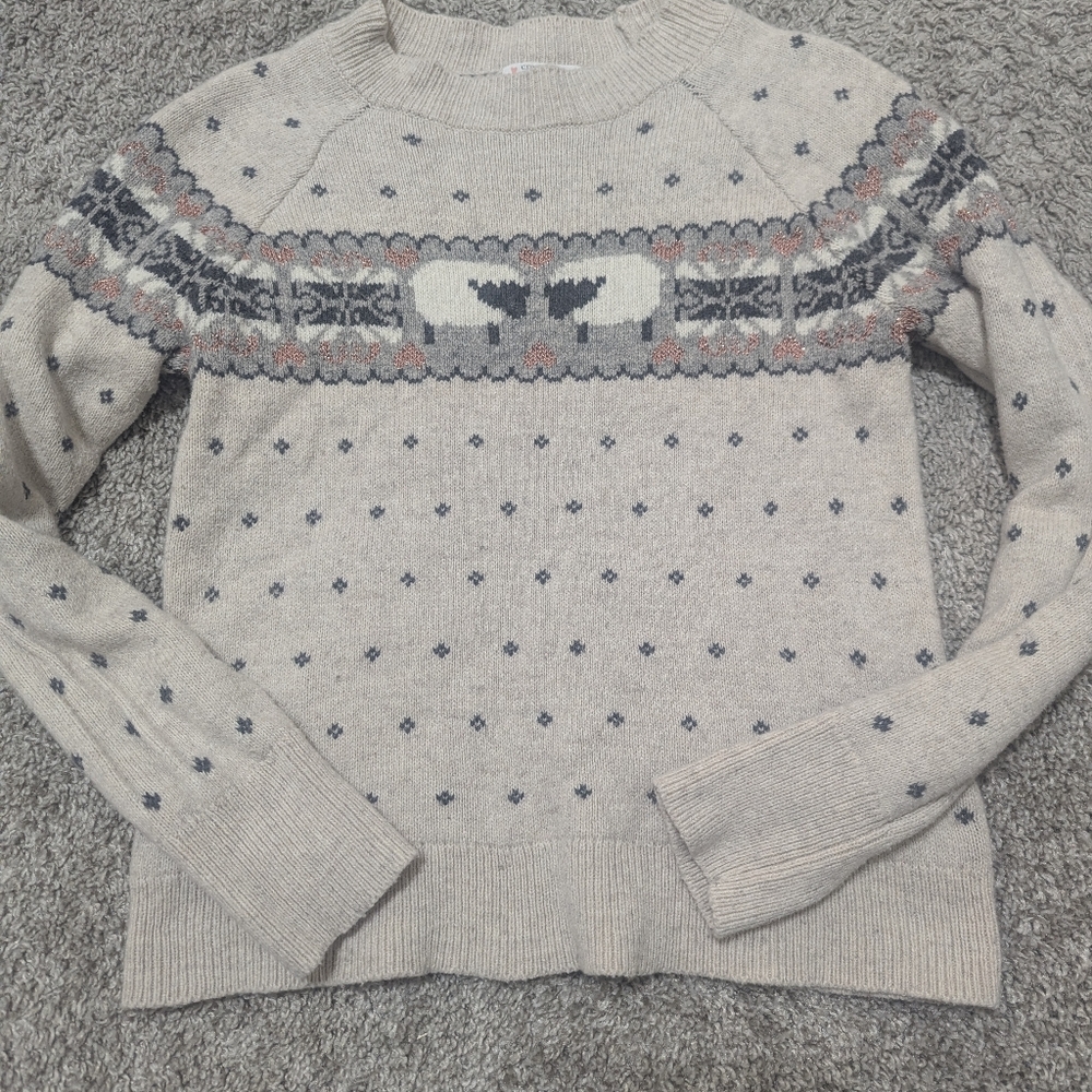 Crewcuts Sheep Fair Isle Sweater